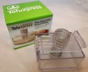 Gourmet Tofu Press / Marinating Dish - Clear. TofuXpress removes moisture from tofu and other foods automatically without mess.