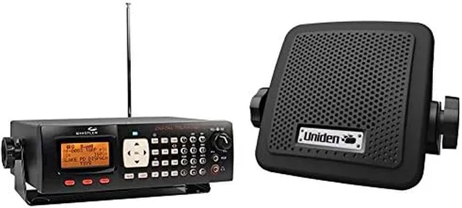 Whistler WS1065 Desktop Digital Scanner & Uniden (BC7) Bearcat 7-Watt External Communications Speaker