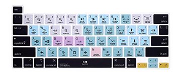 HRH Pro Tools Shortcuts Hotkey Silicone Keyboard Cover Protector for MacBook Pro 13 inch 2020 (Model A2289 / A2251 / A2338 M1 Chip) and for MacBook Pro 16" 2019 (Model A2141)