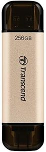 Transcend 256GB JetFlash 930C USB 3.2 Gen 1 Flash Drive TS256GJF930C, Golden hue