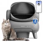 Neakasa M1 Plus Open-Top Self-Cleaning Cat Litter Box, Automatic Cat Litter Box with APP Control, Odor-Free Waste Disposal Includes Trash Bags