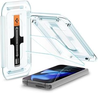 SPIGEN EZ Fit Front Cover for Google Pixel 9 Pro Fold Screen Protector, Easy Application Auto Alignment Technology Installation Tray Oleophobic Coating 9H Tempered Slim Glass [2-Pack] - Clear