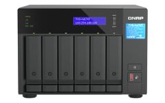 QNAP TVS-h674T-i5-32G-US 6 Bay High-Speed Desktop NAS with Intel 12th Gen Core i5 6-core CPU, 32GB DDR4 Memory, Thunderbolt 4 and 2.5GbE connectivity (Diskless)