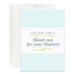 Ministry Appreciation Card for Pastor, Minister, Church Staff, Volunteers, Ministry Appreciation Gift Card for Ministers (Pack of 12)