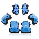 BOSONER Kids/Youth Knee Pads Elbow Pads Toddler with Wrist Guards 6 in 1 for Roller Skates Cycling BMX Bike Skateboard Inline Skatings Scooter Riding Sports, Volleyball, Football