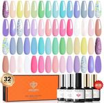 Modelones 32Pcs Gel Nail Polish Set