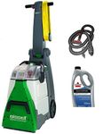 Bissell BigGreen Commercial BG10 Deep Cleaning 2 Motor Extracter Machine w/ Upholstery Tool, and 32 OZ Shampoo Bundle