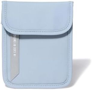 The PaperSavor™ Fireproof Crossbody Bag - Waterproof & Flame Retardant Bag for Documents, Cash, & Essentials - Stylish Bag with Wide Strap, Secure Closure, Interior Organization - Small, Light Blue