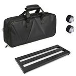 Pedal Board for Guitar Bass Effects Pedal Pedalboard with Carry Bag, 2PCS Pedal Board Tape 19.5 x 7.4 inch