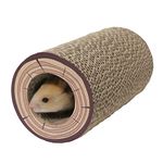 Rosewood Boredom Breaker Shred-a-Log Corrugated Tunnel,Brown