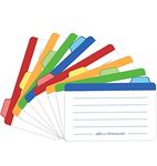 Neando Index Cards Guide Dividers 4x6 inches, The Blank Index Cards Guide, 1/4 Cut Tabbed Note Cards, File and Recipe Guides, 400gsm Paper, Assorted Colors, 20 Counts