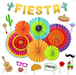LUCK COLLECTION Fiesta Party Supplies Fiesta - Pancarta de Papel para Colgar Fotos, diseño de Cactus, para Decoraciones de Fiesta de Cinco de Mayo