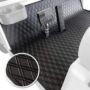 Xtreme Mats Club Car DS Golf Cart Mat, Full Coverage Golf Cart Floor Liner Mat - Fits Club Car DS (1982-2013) and Villager (1982-2018) Models - All Black