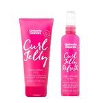 Umberto Giannini Curl Jelly Scrunching Jelly 200ml Vegan & Cruelty Free Frizz Styling Curl Control Hair Gel for Curly or Wavy Hair, 150 ml (Curl Jelly and Jelly Refresh Spray)