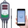 Inkbird WIFI Prise Thermostat Connectée pour Chauffage Refroidissement, ITC-308-WIFI Regulateur de Temperature avec Contrôle APP et Sonde pour Terrarium,Couveuse,Brassage