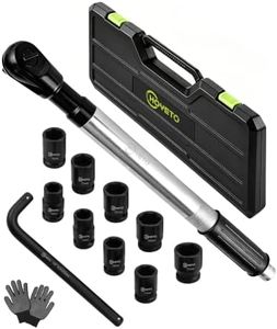 HOYETO 430mm offset Extension Ratchet Wrench Socket Set, Impact Ready