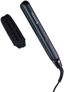 Remington Illusion Straightener, S7801AU, Create Healthy Looking, Sleek Straight Hair, 3 Hair Care Infused Minerals, Anti-Frizz Protection, Black Iridescent Design