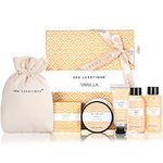 Spa Luxetique Spa Gift Set, 6pcs Vanilla Bath Gifts for Women, Travel Gift Box with Hand Cream, Body Lotion, Shower Gel, Bubble Bath, Mothers Day Gifts, Christmas Gifts for Her