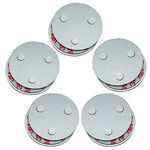 Meiprosafe Magnetic Smoke Detector Installation Tool,Quick and Easy Fastening Ceiling Mounted Kit for Smoke Alarms,No Need Drill 10 Seconds Install Smoke Sensors(5pcs)