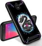 RYUITHDJP for Blu View 2 Phone Case 5.5" (B130DL) Dragon Design, Phone Case for Blu View 2 Case TPU Stylish Protective Cover