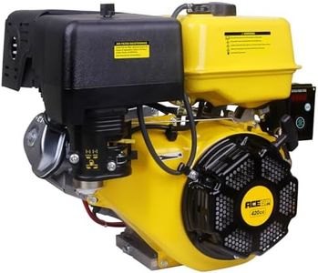 Aceup Energy 15HP 420cc Gas Engine Horizontal Shaft, 4 Stroke OHV Gas Motor with Electric Start, Shaft 1" (25.4mm) Diameter