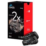 Cardo FRC2X103 Freecom 2X Motorcycle 2-Way Bluetooth Communication System Headset - Dual Pack, Black