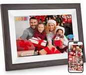 Frameo 64GB Digital Photo Frame, Frameo WiFi Digital Picture Frame 10.1 Inch, 1280x800 IPS LCD Touchscreen, Auto-Rotate and Audio, Quick and Easy Share Photos or Videos, Electronic Photo Frame