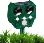 ASSCA Ultrasonic Fox Repellant Cat Repellent Garden, Cat Deterrent Pet Animal Deterants Solar Powered & Waterproof, Flashing Light and USB Charge, Outdoor Farm Yard, Effective for Cats, Dogs, Foxes