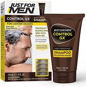 Just For Men Control Gx Grey Reducing Shampoo, Blonde & Medium Brown, 5 Ounce