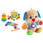 Fisher Price Classic Infant Trio Gift Set | Laugh & Learn Puppy (3 Smart Stages Learning)