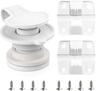 Cooler Replacement Parts Kit for Coleman,Ice Chest Plastic Hinges,Cooler Standard Drain Plug Assembly and Stainless Steel Screws Sets Compatible with Coleman Coolers（1" Shaft Length）