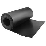 VUAOHIY Neoprene Rubber Strips Solid Rubber Rolls Neoprene Solid Rubber Sheet for DIY Gasket, Warehouse, Pads, Seals, Weather Stripping, Crafts, Flooring, Supports (12In x 1/8In x 10Ft)