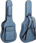 Grow wings All Brands Heavy Padded & Waterproof Guitar Bags Cases Cover - Double Pockets (Grey)