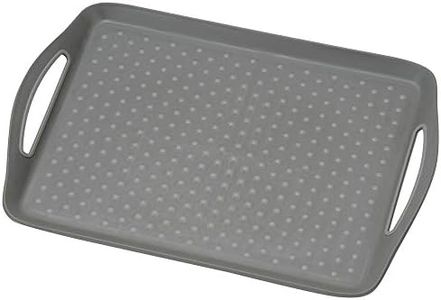 Kesper |Plateau de Service, matériau : Plastique, Dimensions : 45,5 x 32 x 4,5 cm, Couleur : Gris | 77207