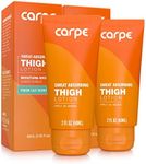 Carpe Sweat Absorbing Thigh - Helps Keep Your Thighs Dry and Chafe Free - Sweat Absorbing Lotion - Helps Control Sticky Thigh Sweat - With Witch Hazel and Vitamin B3 (pack of 2)