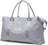 Travel Duffel Bag,Sports Tote Gym Bag,Shoulder Weekender Overnight Bag For Women with and Wet Pocket Trolley Sleeve,Gray