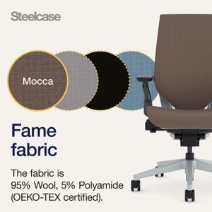Steelcase Gesture Ergonomic Office Chair – 360° Armrests, 3D Lumbar, Mocca