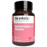 HealthKart hk vitals Multivitamin Plus Women (30 Tablets) | Daily Multivitamin for Women | For Energy, Joints, Skin & Hair