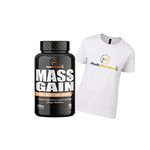 HulkNutrition Bulk Gain Mass & Weight Gainer Capsule for Fast Weight & Muscle Gain, Daily Muscle Building Weight Lifters Supplement for Muscle Growth, Stamina & Strength - 60 Cap. | Free T-Shirt