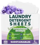 Laundry Detergent Sheets (200 Loads) - Eco Friendly Laundry Soap Detergent Strips I Eco Friendly, Zero Waste, Plastic Free, Planet Friendly (Lavendar)