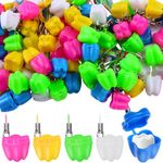 100-Piece Tooth Saver Necklaces, Tooth Necklace Little Box for Lost Teeth, Milk Teeth Storage Cases for Children Tooth Fairy Bag School Classroom Party Supply