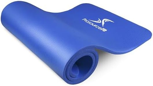 ProsourceFit Extra Thick Yoga and Pilates Mat ½” (13mm), 71-inch Long High Density Exercise Mat with Comfort Foam and Carrying Strap