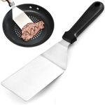 XFLYP Griddle Spatula, Stainless Steel Metal Griddle Spatula, Griddle Scraper and Pancake Flipper or Hamburger Turner, Great for Griddle BBQ Grill and Flat Top Cooking