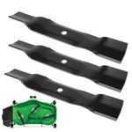 RANSOTO 48" Deck Lawn Mower Blades Compatible with John Deere Cut Deck 145 155C D140 E140 LA130 S140 X140 Z245 EZtrak Zero Turn Mower High Lift Replace GX21784 GY20852 AM137757 AM141035 3 pcs
