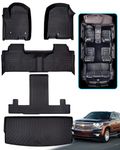 CreekT Floor Mats & Cargo Liner for Chevy Tahoe GMC Yukon 2021-2024, Car Interior Accessories All-Weather 7 Seats Floor Mats for Chevrolet Tahoe GMC Yukon 2024 2023 2022 2021 (Only for Bucket Seats)