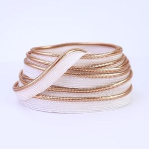 Rose Golden Piping Trim with Metallic Lip Welting 0.4inch/1cm Bias Tape Trim for Sewing Home Decor 5 Yards