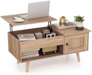 COSTWAY Lift Up Top Coffee Table, W