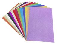 Glitter Cardstock Paper 20 Sheets for Crafts，A4 Glitter Paper Assortment, Multicolor (Glitter)