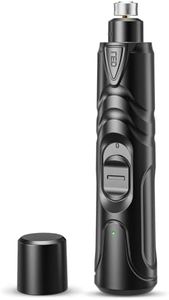 Dog Nail Grinder Rechargeable, Pet Nail Grinder for Dogs and Cats, 2-Speed Rechargeable Pet Nail Grinder with 1 LED Lights for Large Medium Small Dogs and Cats, Electric Dog Nail Trimmer Grooming Tool
