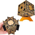 Litdevil Puzzle Box Detachable, Lament Configuration, Puzzle Box Functional with Base, Deformation Lock Puzzle Box Decoration Movies Props Halloween Cosplay